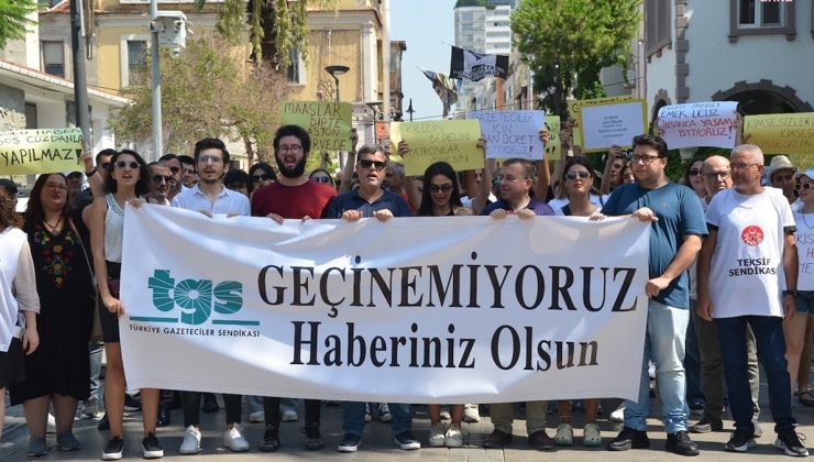 Gazetecilerden ‘maaş’ protestosu: “Geçinemiyoruz haberiniz olsun”