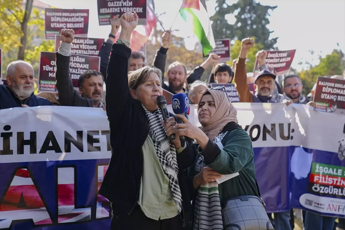 Balfour Deklarasyonu 107. Yıldönümünde Protesto Edildi